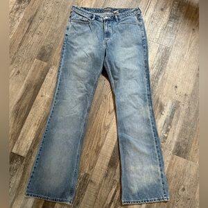 SilverTab Vintage Y2K Levi’s Denim Blue Denim Flare Jeans 100% Cotton 11 Long